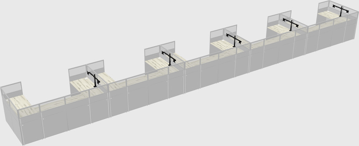 Cabine en u