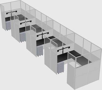Cabine en u