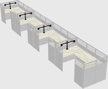 Cabine en u