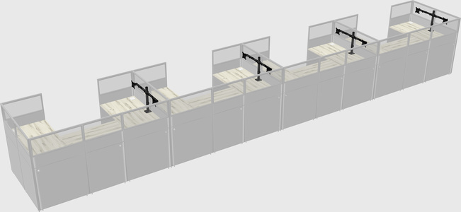 Cabine en u