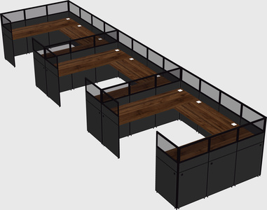 Cabine en u