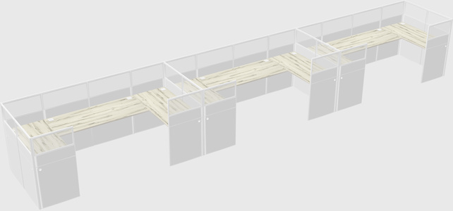 Cabine en u