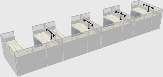 Cabine en u