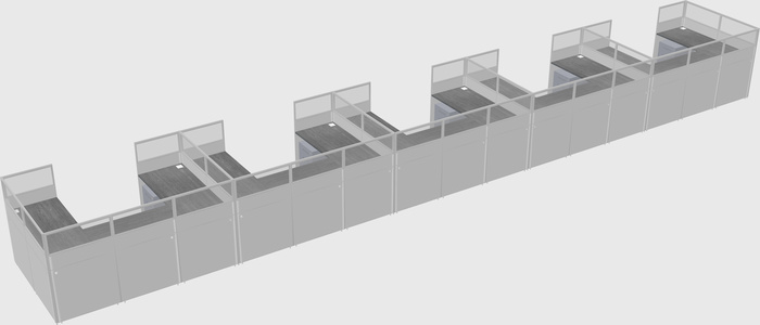 Cabine en u