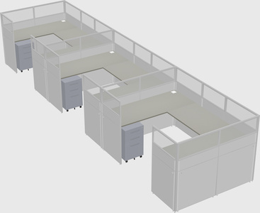 Cabine en u
