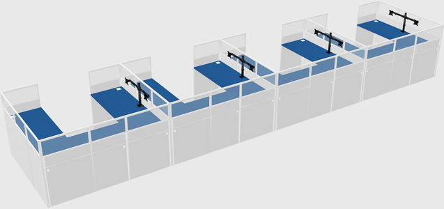 Cabine en u