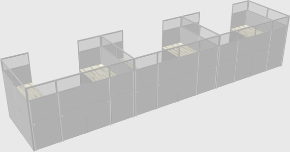 Cabine en u
