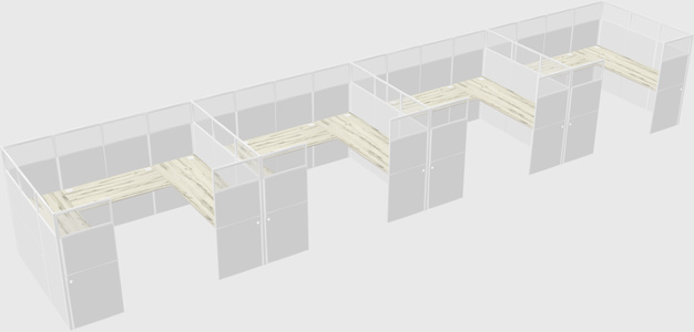 Cabine en u