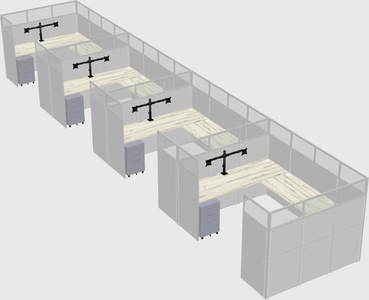 Cabine en u