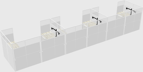 Cabine en u