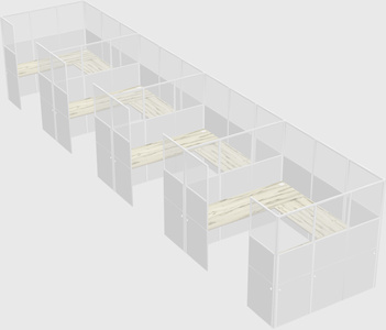 Cabine en u