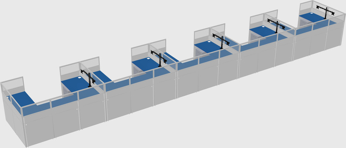 Cabine en u