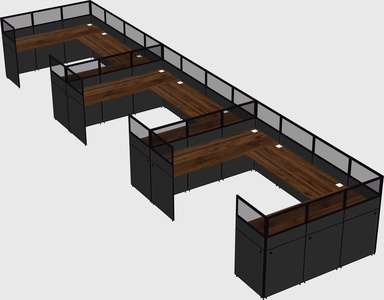 Cabine en u