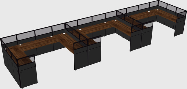 Cabine en u