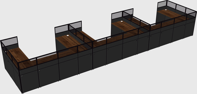 Cabine en u
