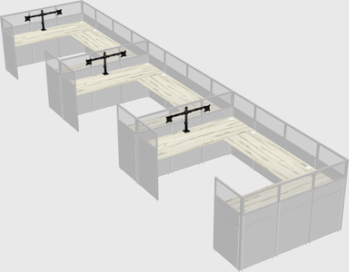 Cabine en u