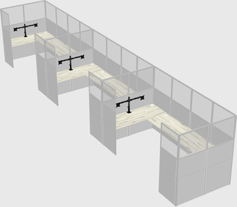 Cabine en u