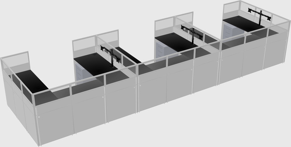 Cabine en u