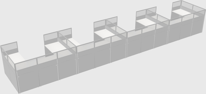 Cabine en u
