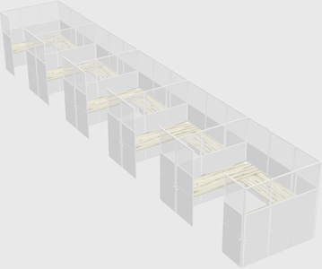 Cabine en u