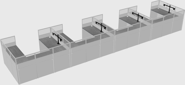 Cabine en u