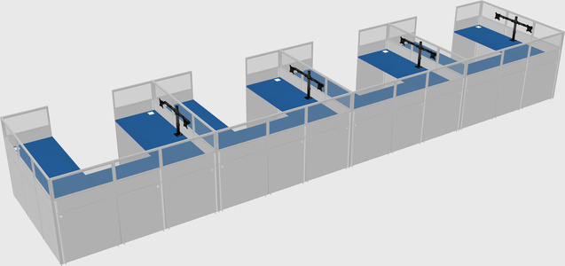 Cabine en u