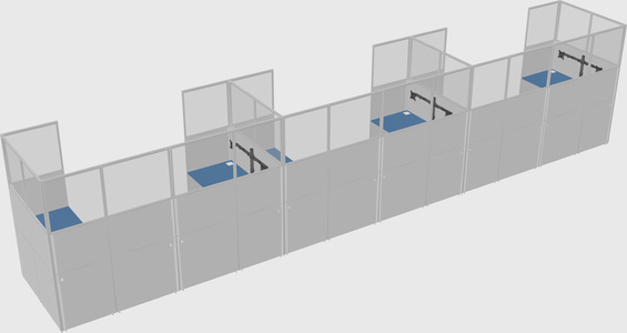 Cabine en u