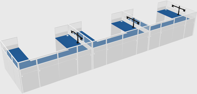 Cabine en u