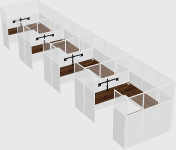 Cabine en u