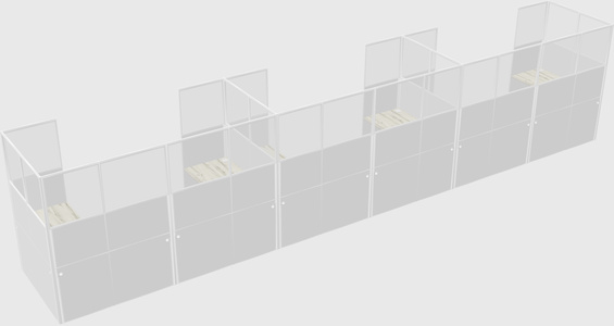 Cabine en u