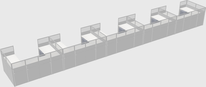 Cabine en u