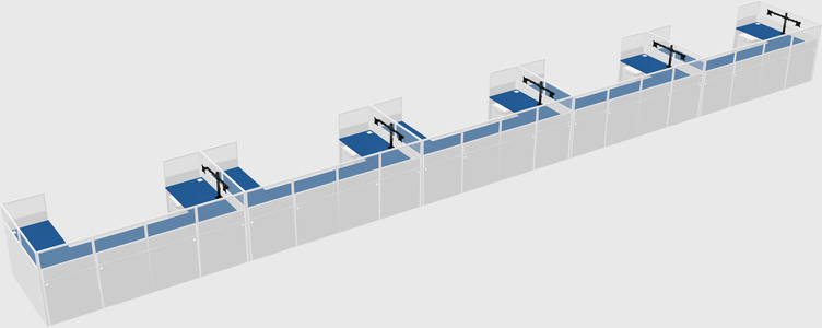 Cabine en u