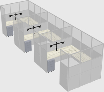 Cabine en u