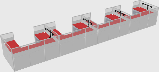 Cabine en u