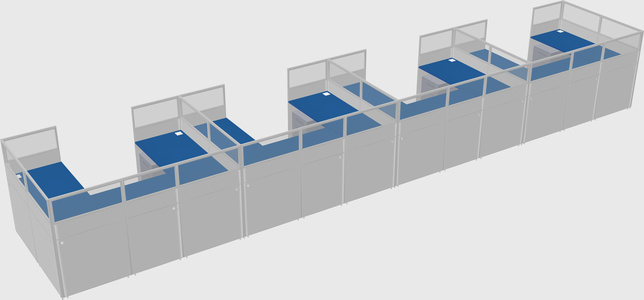 Cabine en u