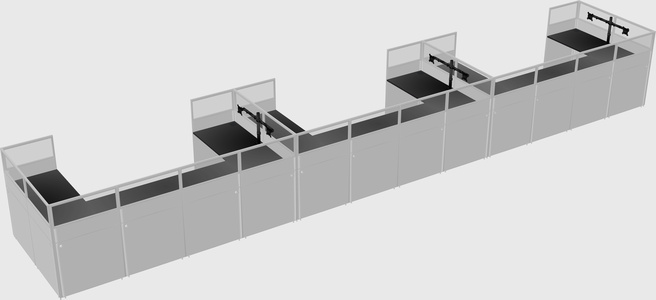 Cabine en u