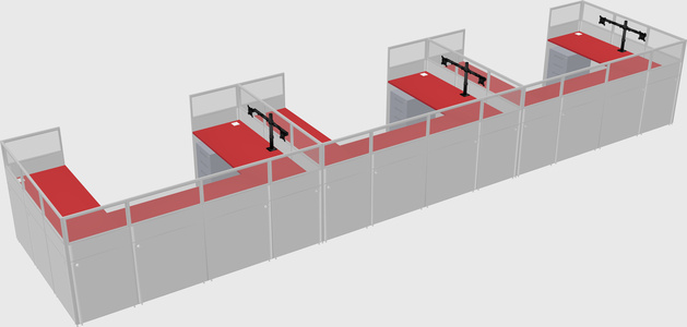 Cabine en u