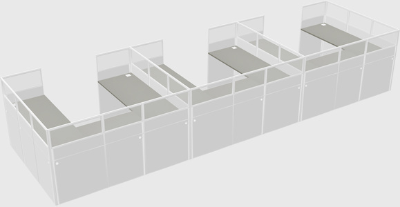 Cabine en u