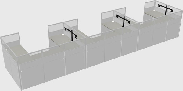 Cabine en u