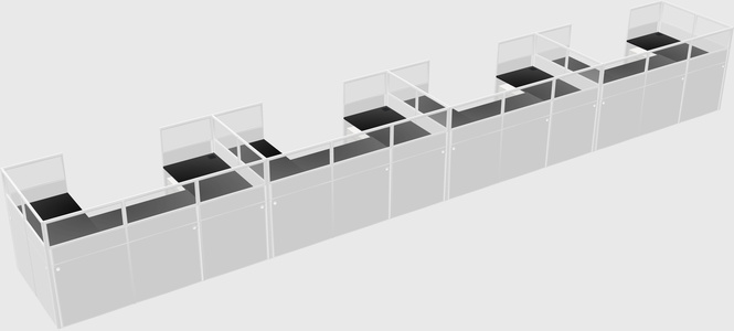 Cabine en u