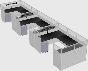 Cabine en u