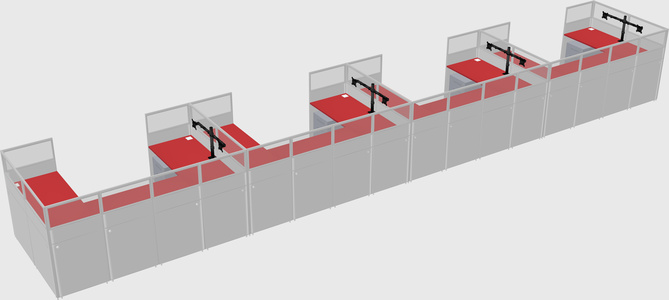 Cabine en u