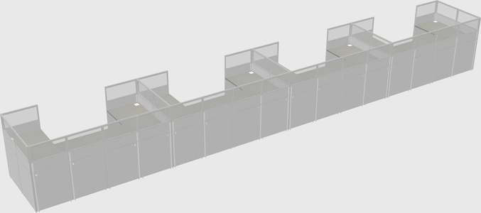 Cabine en u