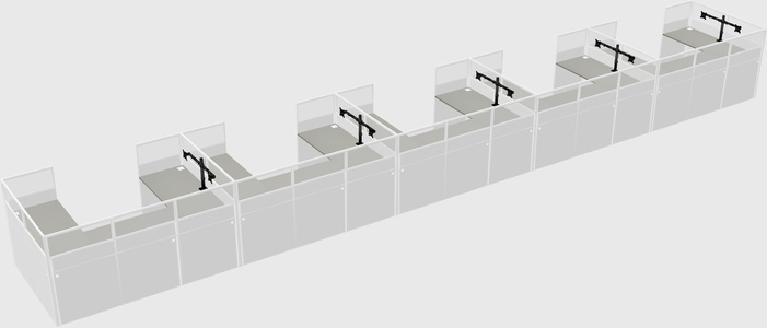 Cabine en u
