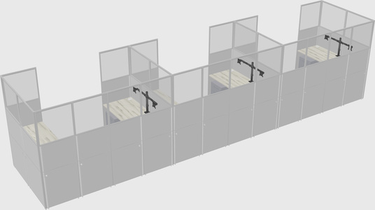 Cabine en u