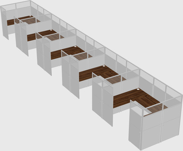 Cabine en u