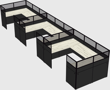 Cabine en u