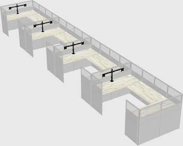 Cabine en u
