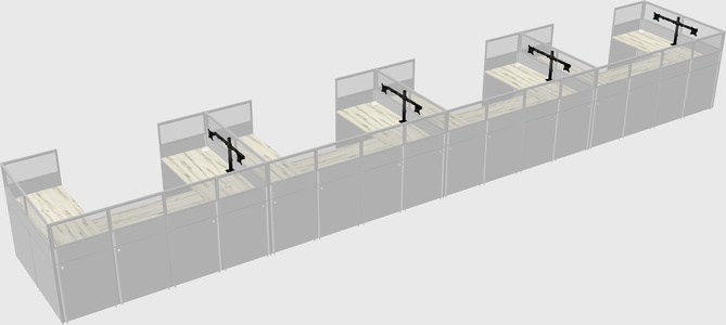 Cabine en u