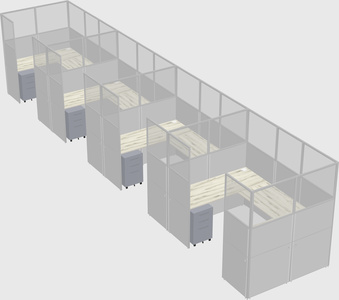 Cabine en u